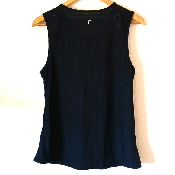 Zyia Active Black Workout Muscle Tank Top - Picture 4 of 4